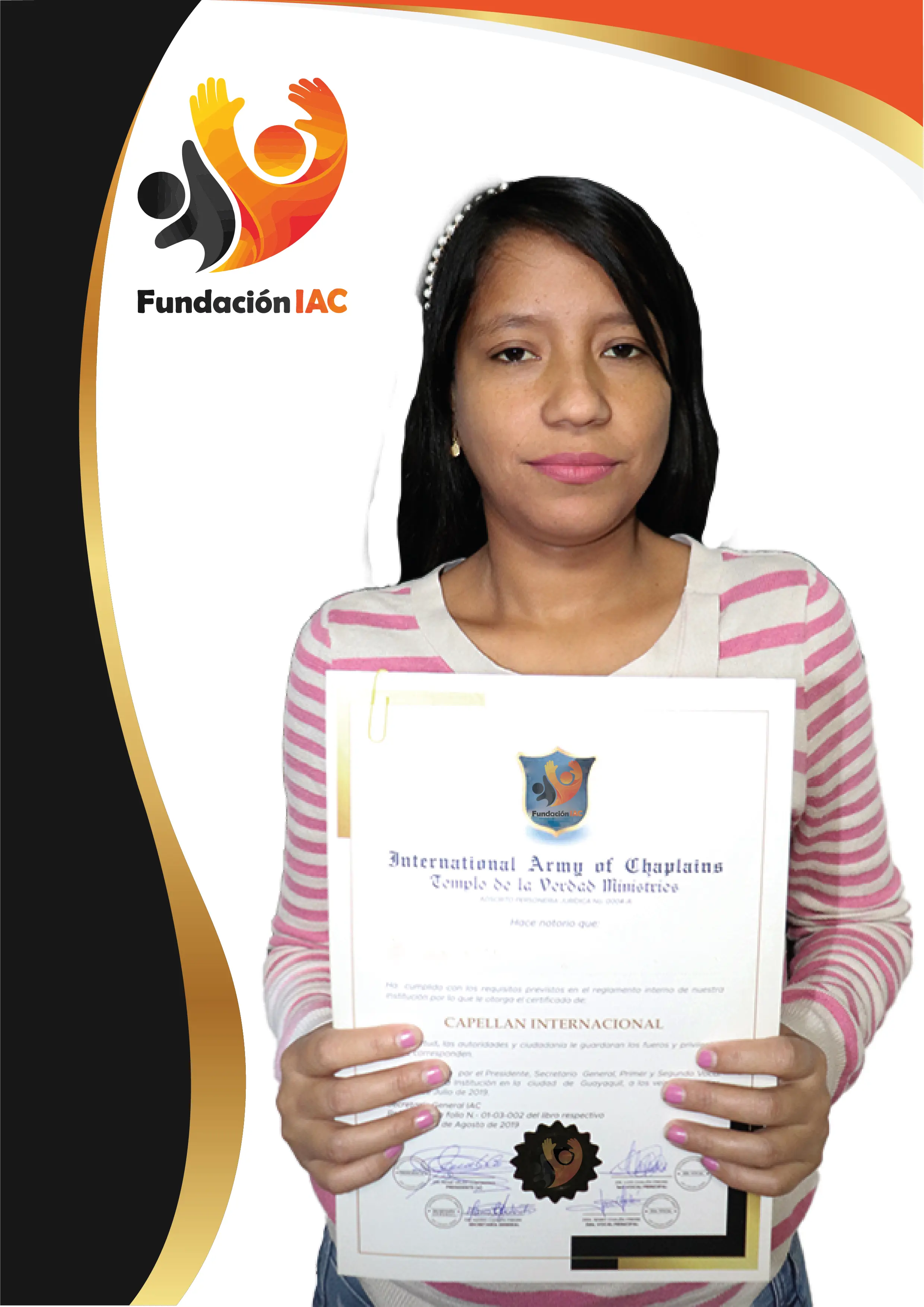 Certificado oficial emitido por la fundación — 2